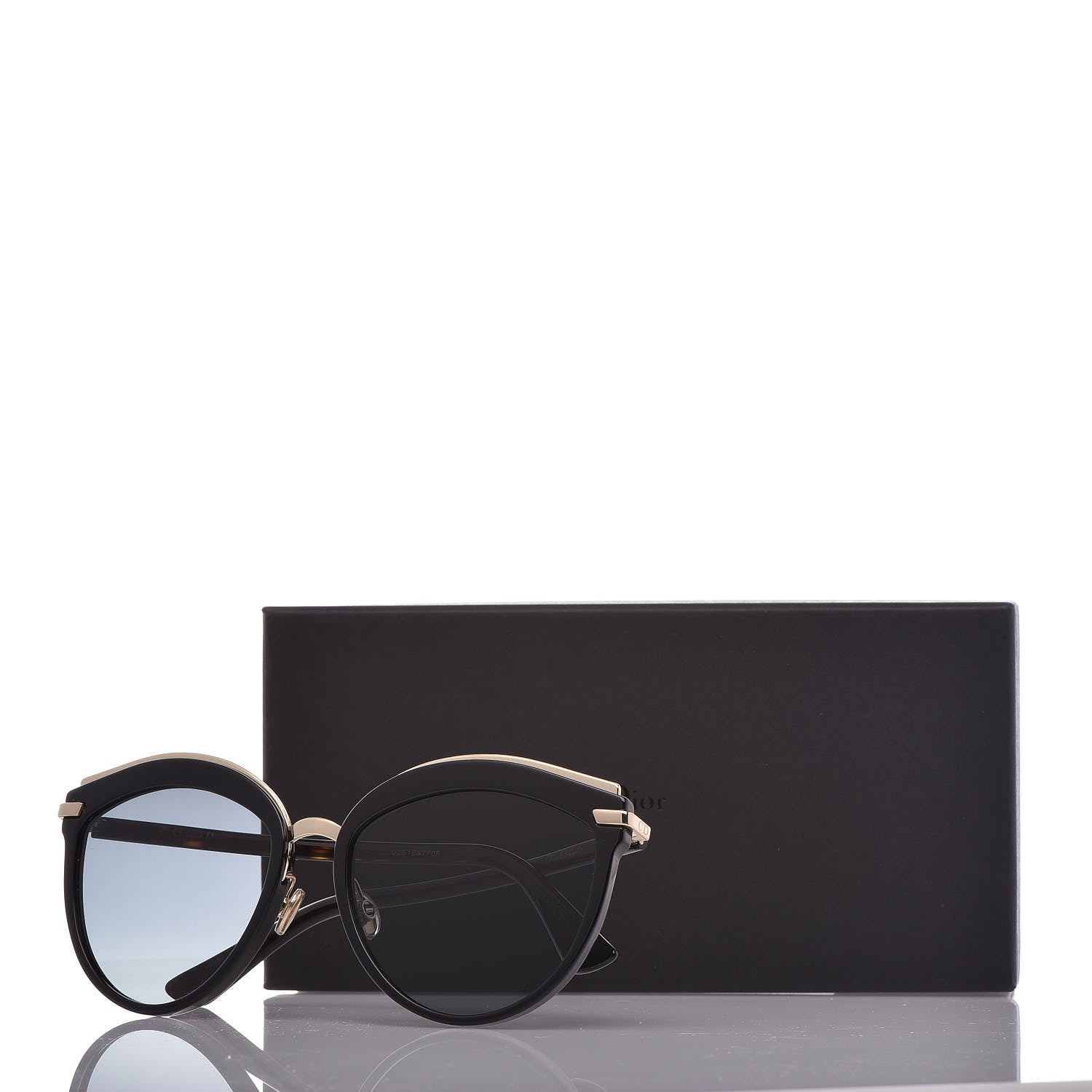 Christian Dior Oversized Offset 2 Sunglasses Black 9 of 9