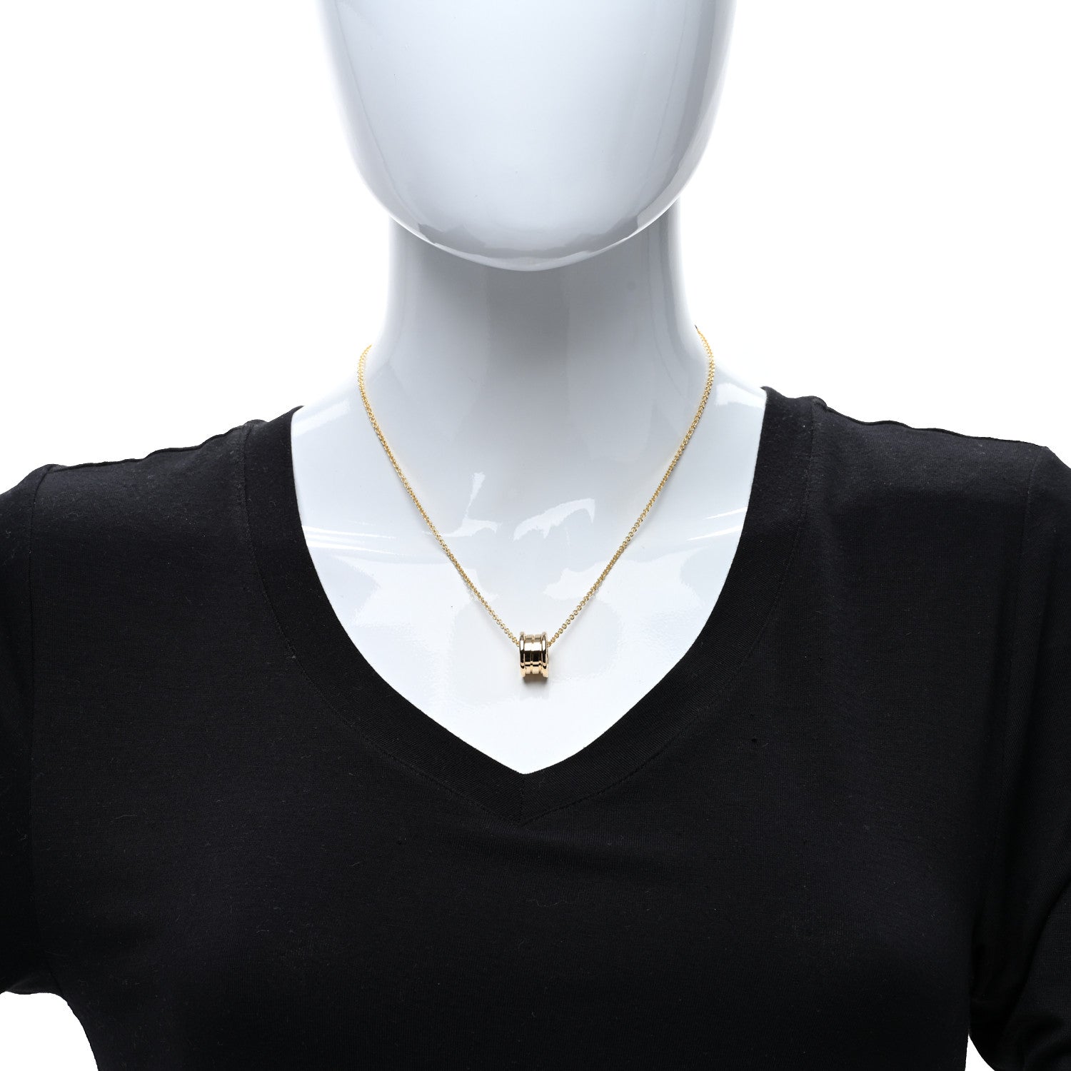 Bulgari 18K Yellow Gold B.Zero1 Pendant Necklace 3 of 5