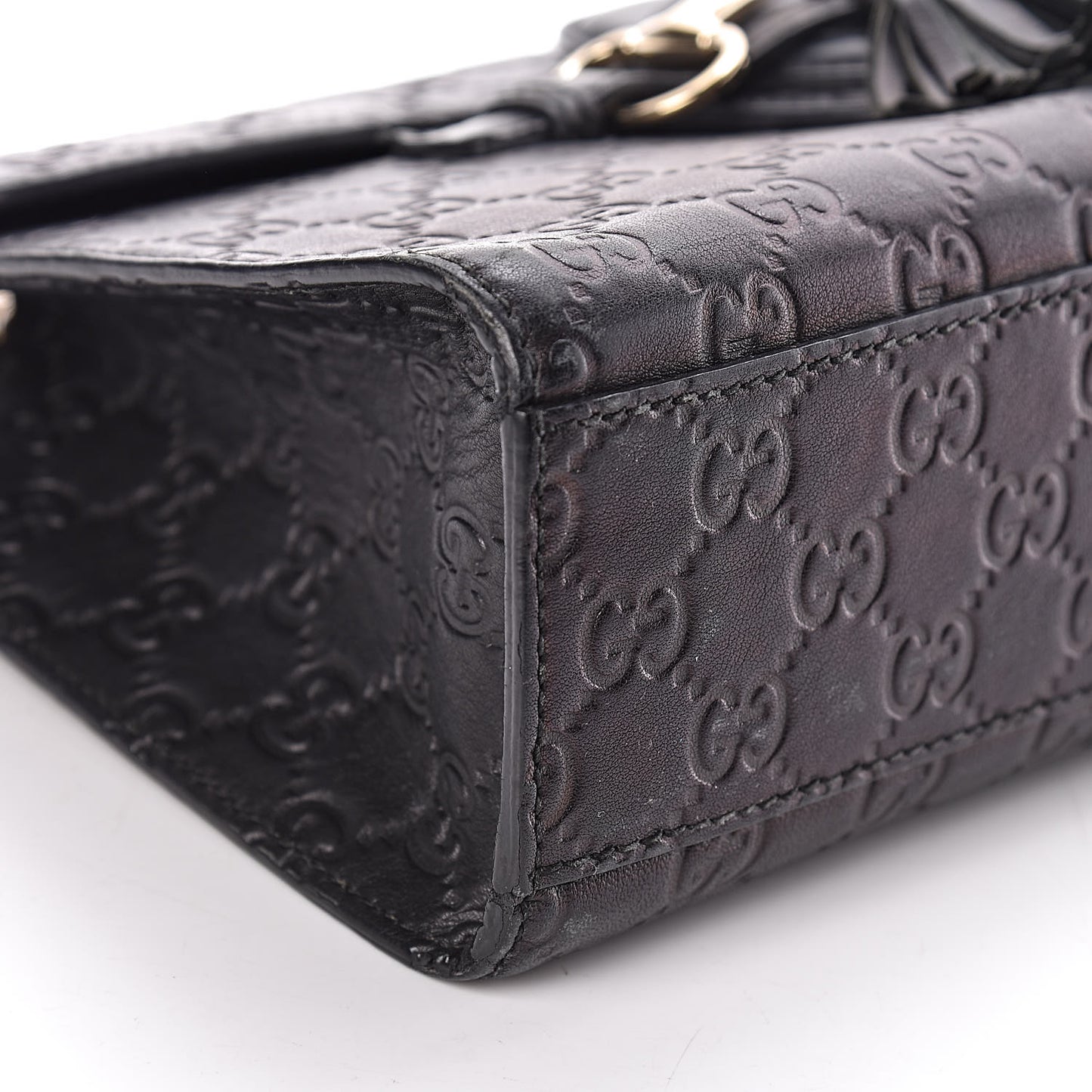 Guccissima Medium Emily Chain Shoulder Bag Black