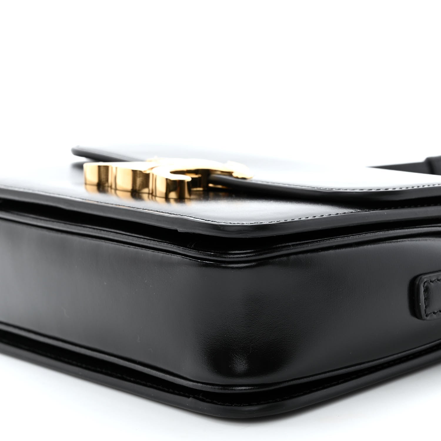 Celine Shiny Calfskin Teen Triomphe Black 9 of 9