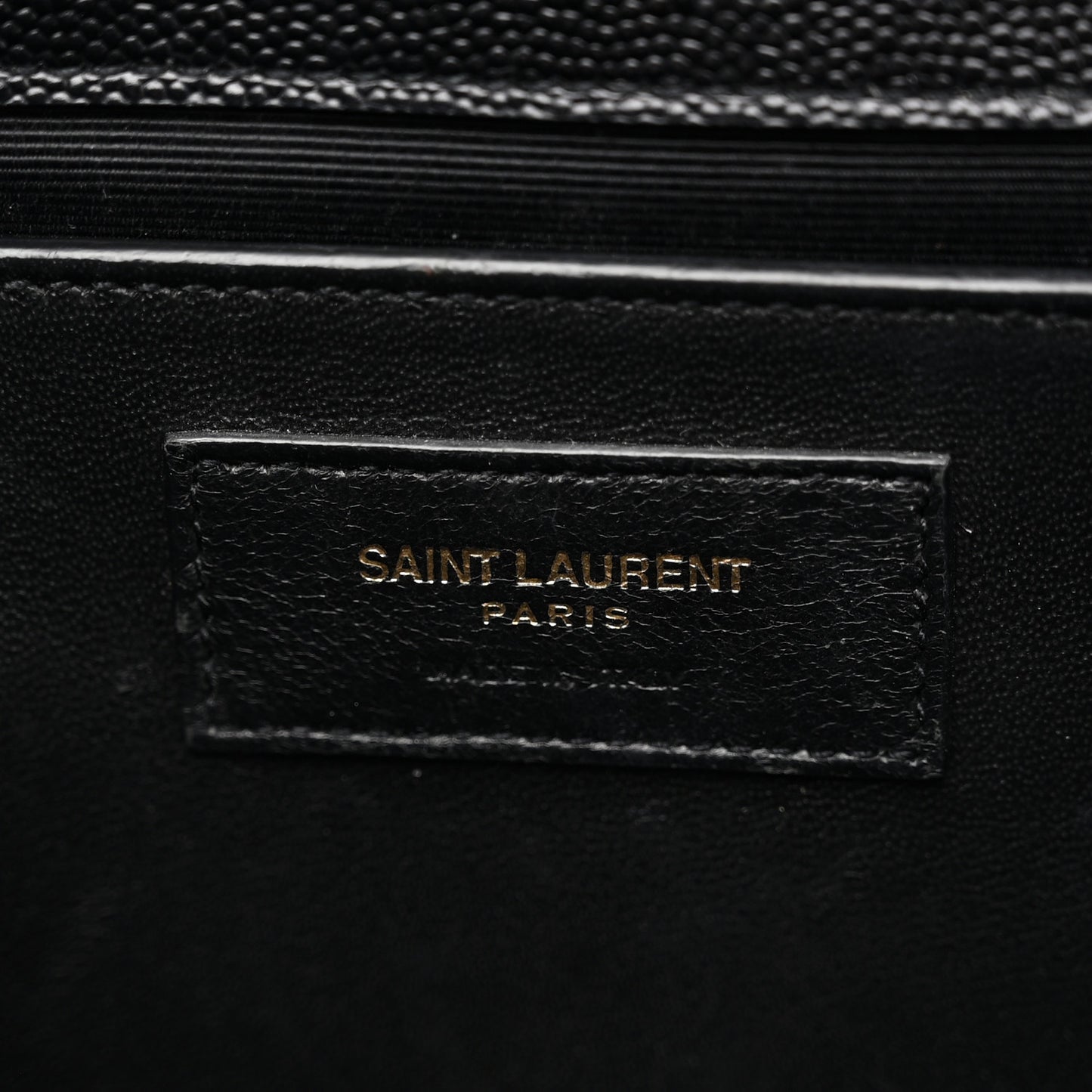 Grain De Poudre Textured Mixed Matelasse Triquilt Medium Monogram Satchel Black