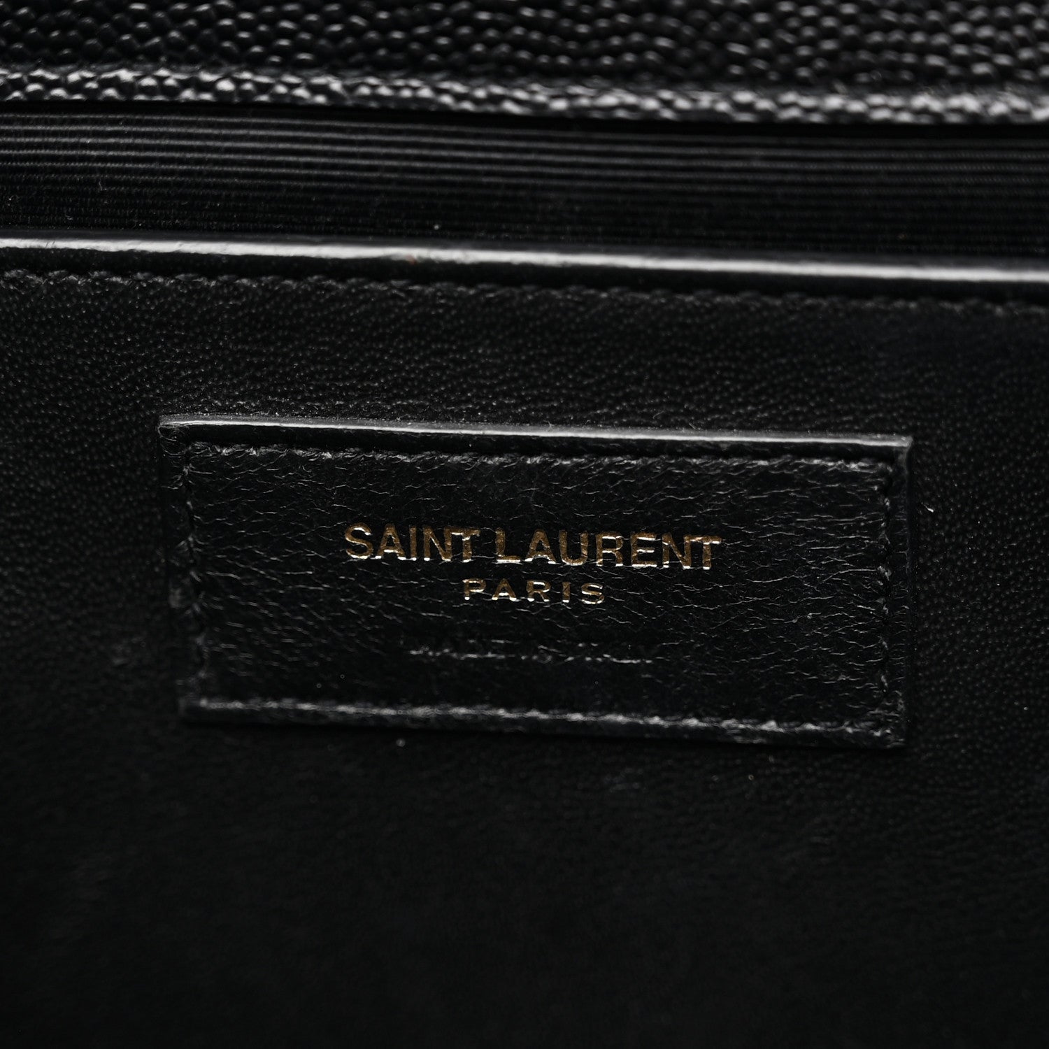 Saint Laurent Grain De Poudre Textured Mixed Matelasse Triquilt Medium Monogram Satchel Black 6 of 10