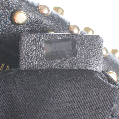 Chloe Leather Studded Medium Paraty Black 7 of 7