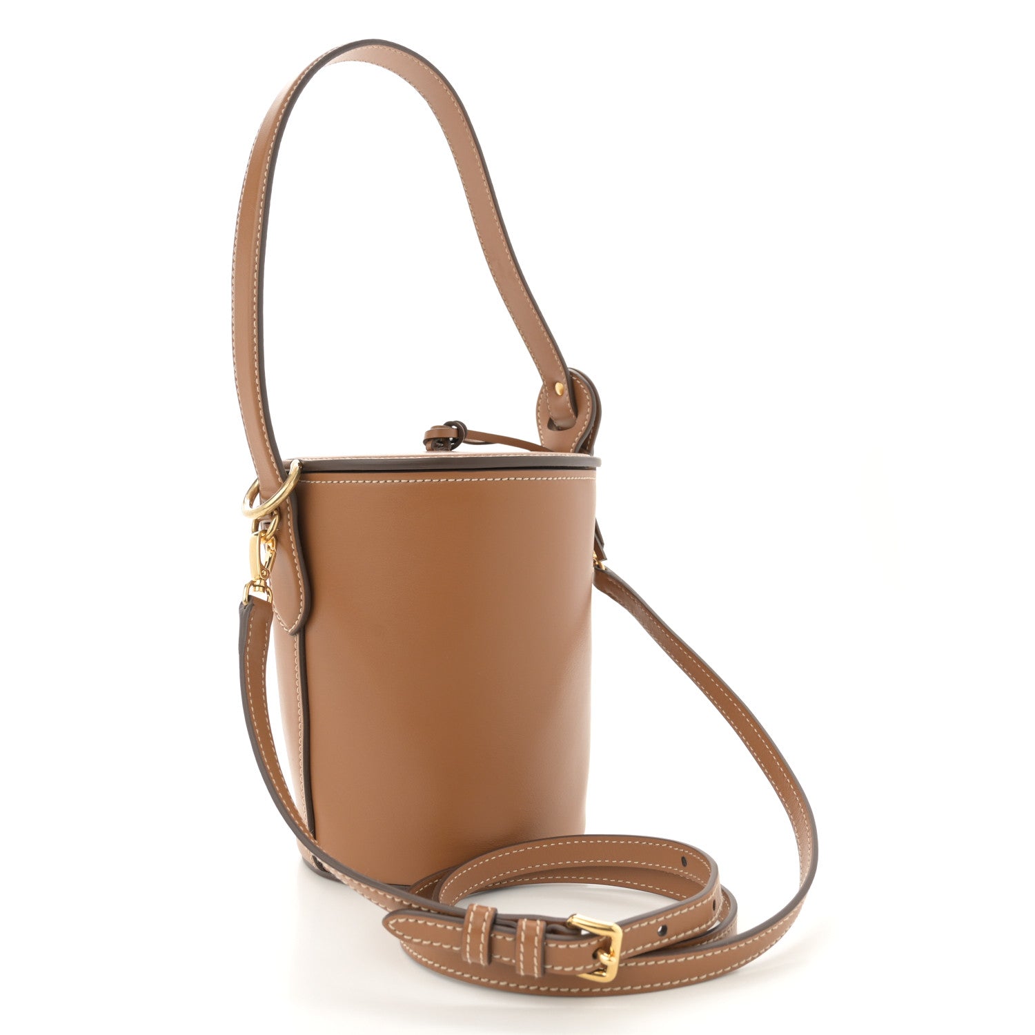 Miu Miu Calfskin Bucket Bag Caramel 3 of 10