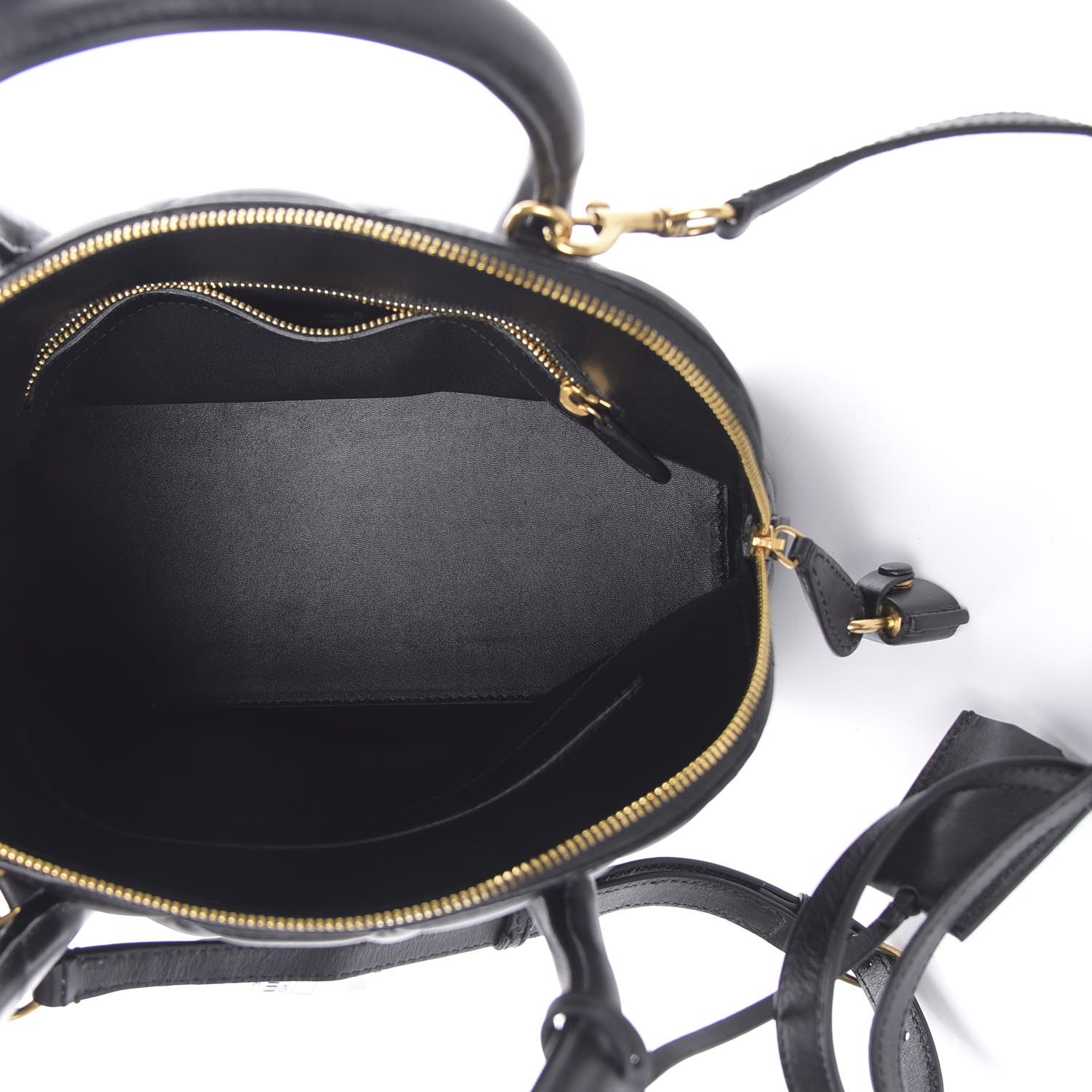 Balenciaga Nappa Calfskin Quilted Small Ville Top Handle Bag Black 5 of 11