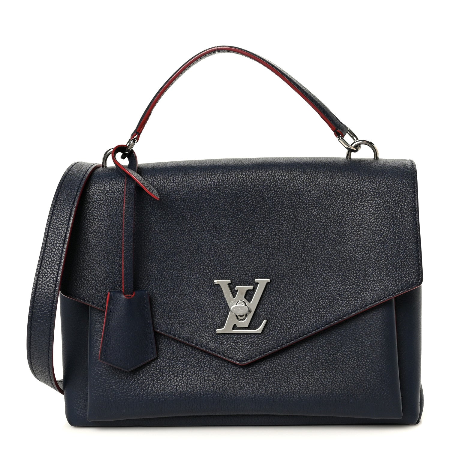 Louis Vuitton Soft Calfskin My Lockme Top Handle Marine Rouge 1 of 12