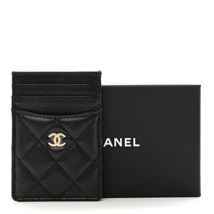 Chanel Caviar Quilted Card Holder Black 9 of 9