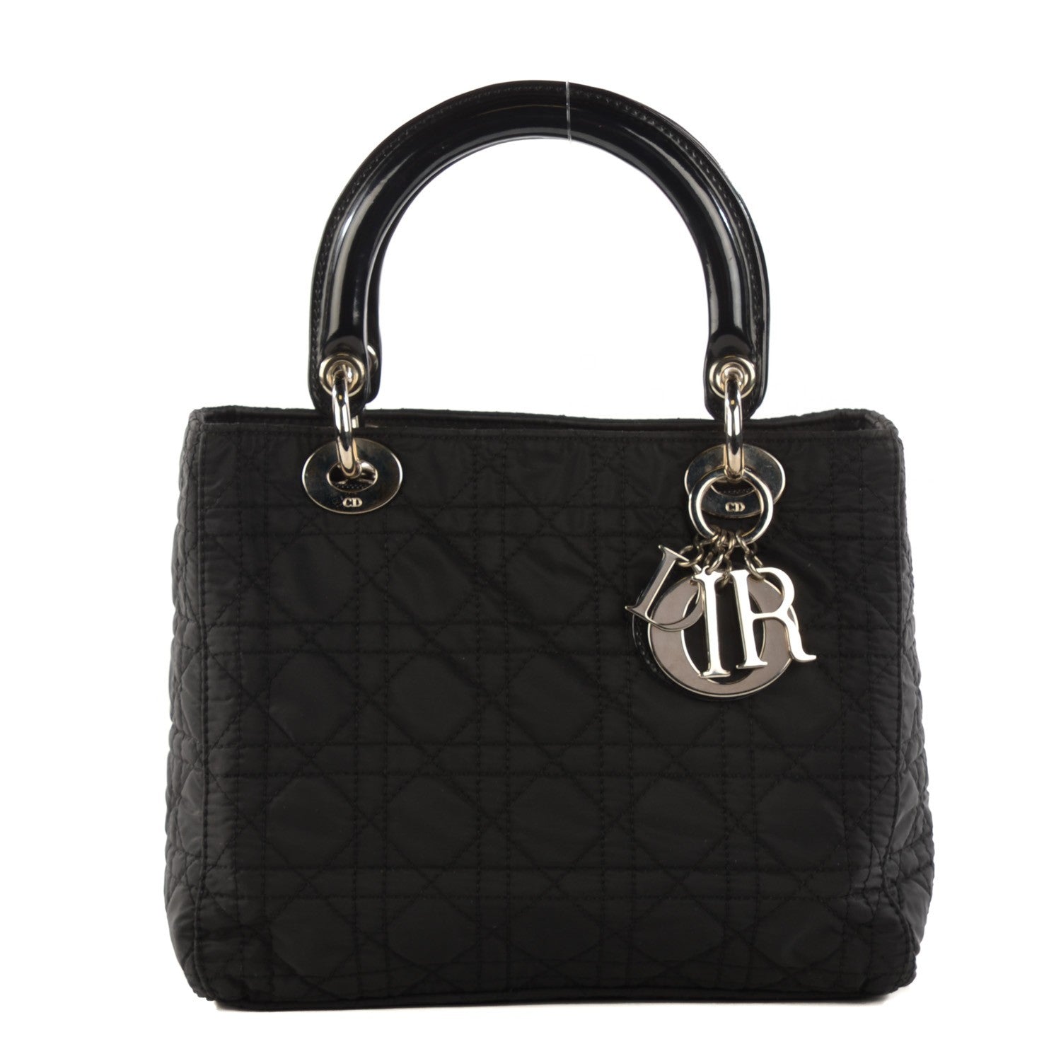 Christian Dior Nylon Cannage Medium Lady Dior Black 1 of 7
