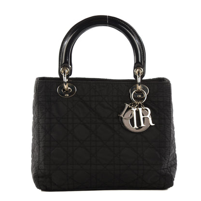 Christian Dior Nylon Cannage Medium Lady Dior Black 1 of 7