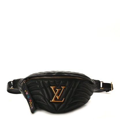 Louis Vuitton Calfskin Quilted New Wave Bumbag Black 1 of 12