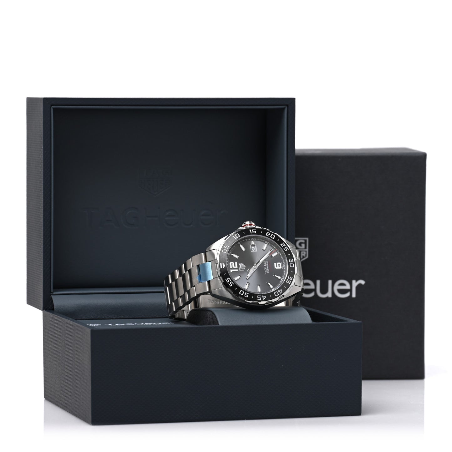 Stainless Steel 43mm Formula 1 Calibre 5 Automatic Watch Black WAZ2011