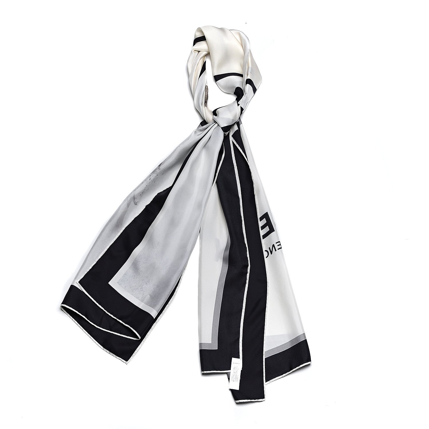 Burberry Silk Montage Print Scarf Monochrome 2 of 5