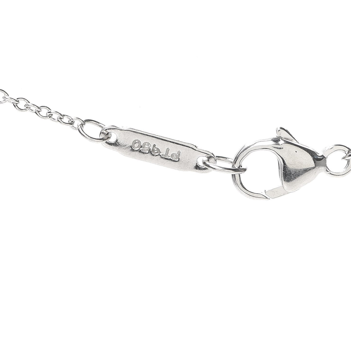 Platinum Diamond Heart Drop Pendant Necklace