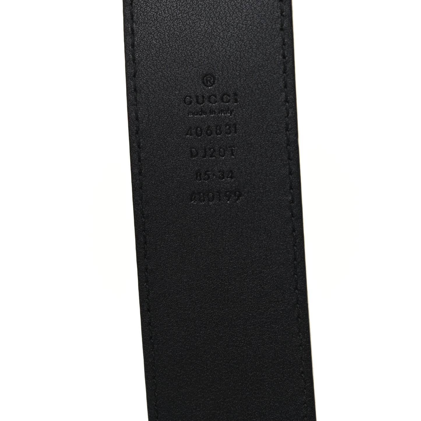 Textured Calfskin Double G 40mm Belt 85 34 Black