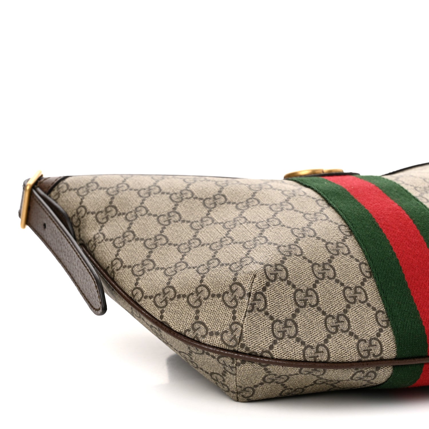 Gucci GG Supreme Monogram Web Small Ophidia Half Moon Hobo Brown 8 of 9