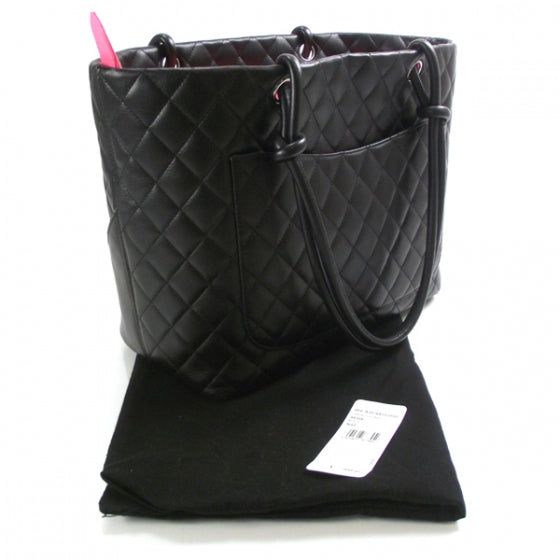 Chanel Calfskin Quilted Large Cambon Tote Black 3 of 12