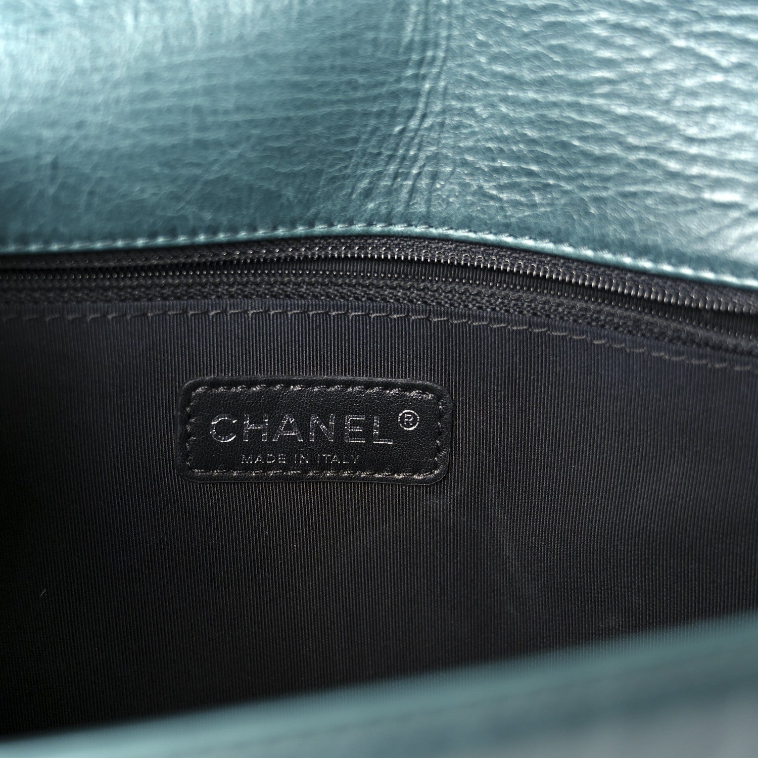 Chanel Calfskin Quilted Double Stitch Large Boy Flap Green 6 of 11