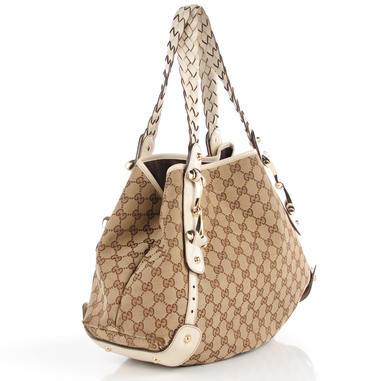 Monogram Medium Pelham Shoulder Bag Off White
