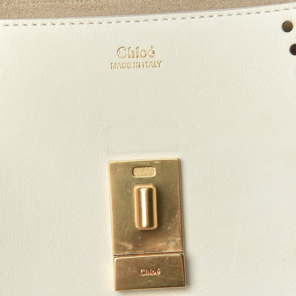 Chloe Calfskin Perforated Mini Drew Shoulder Bag White 11 of 12