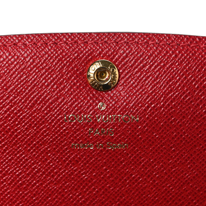 Louis Vuitton Damier Ebene Emilie Wallet Red 6 of 6