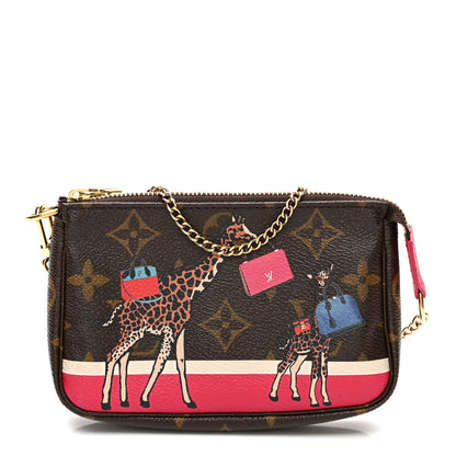 Louis Vuitton Monogram 2017 Christmas Animation Mini Pochette Accessories 1 of 8