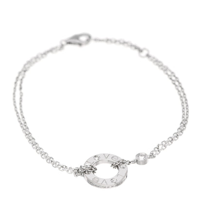 Cartier 18K White Gold Diamond LOVE Bracelet 1 of 5