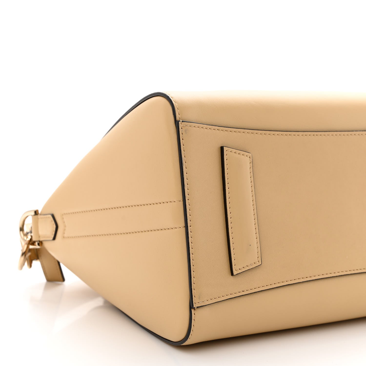 Givenchy Calfskin Embroidered Logo Small Antigona Beige Camel 11 of 13