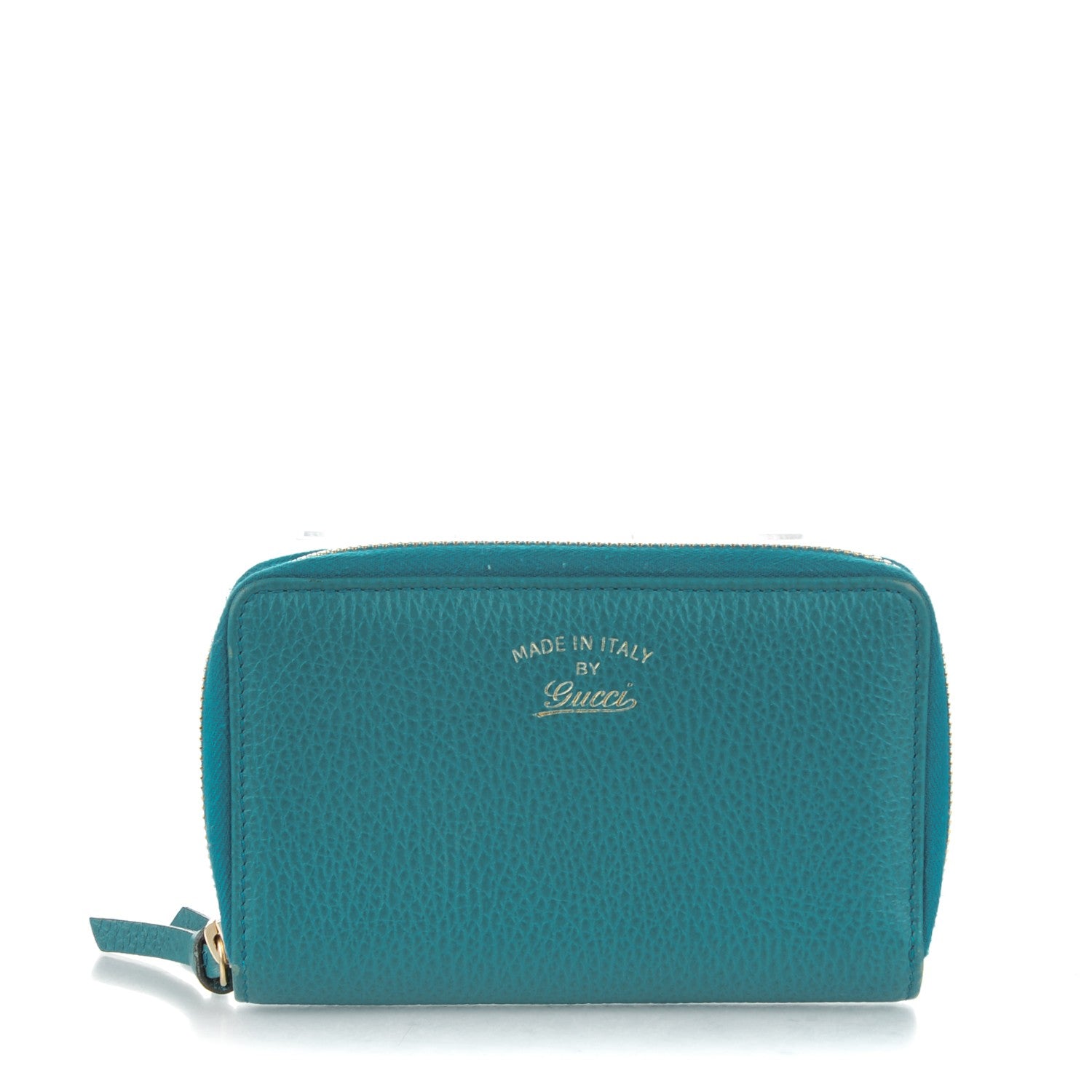 Gucci Dollar Calfskin Medium Swing Zip Around Wallet Deep Cobalt 1 of 8
