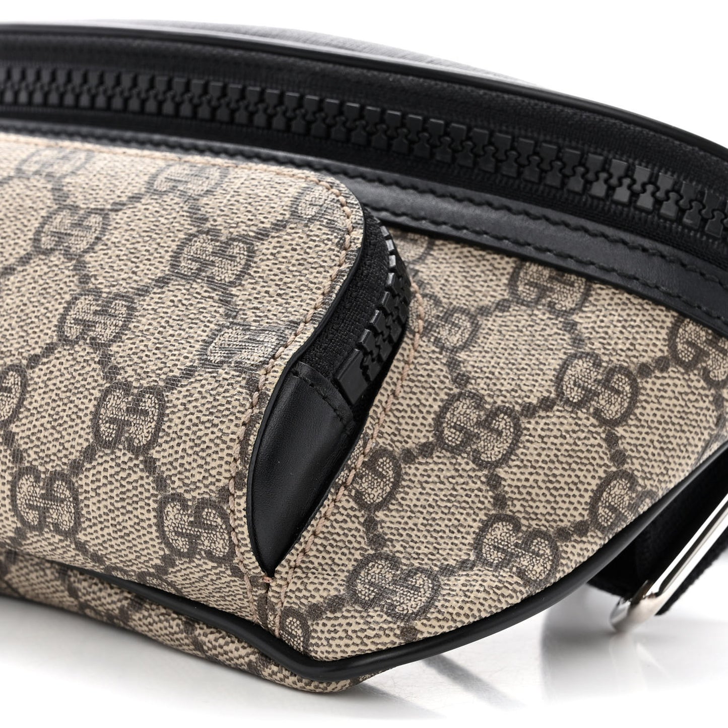 GG Supreme Monogram Belt Bag Black