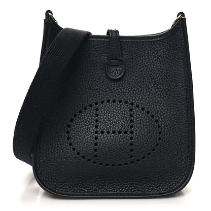 Hermes Taurillon Clemence Evelyne TPM Black 1 of 11