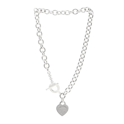 Tiffany Sterling Silver Return to Tiffany Heart Tag Toggle Necklace 3 of 4