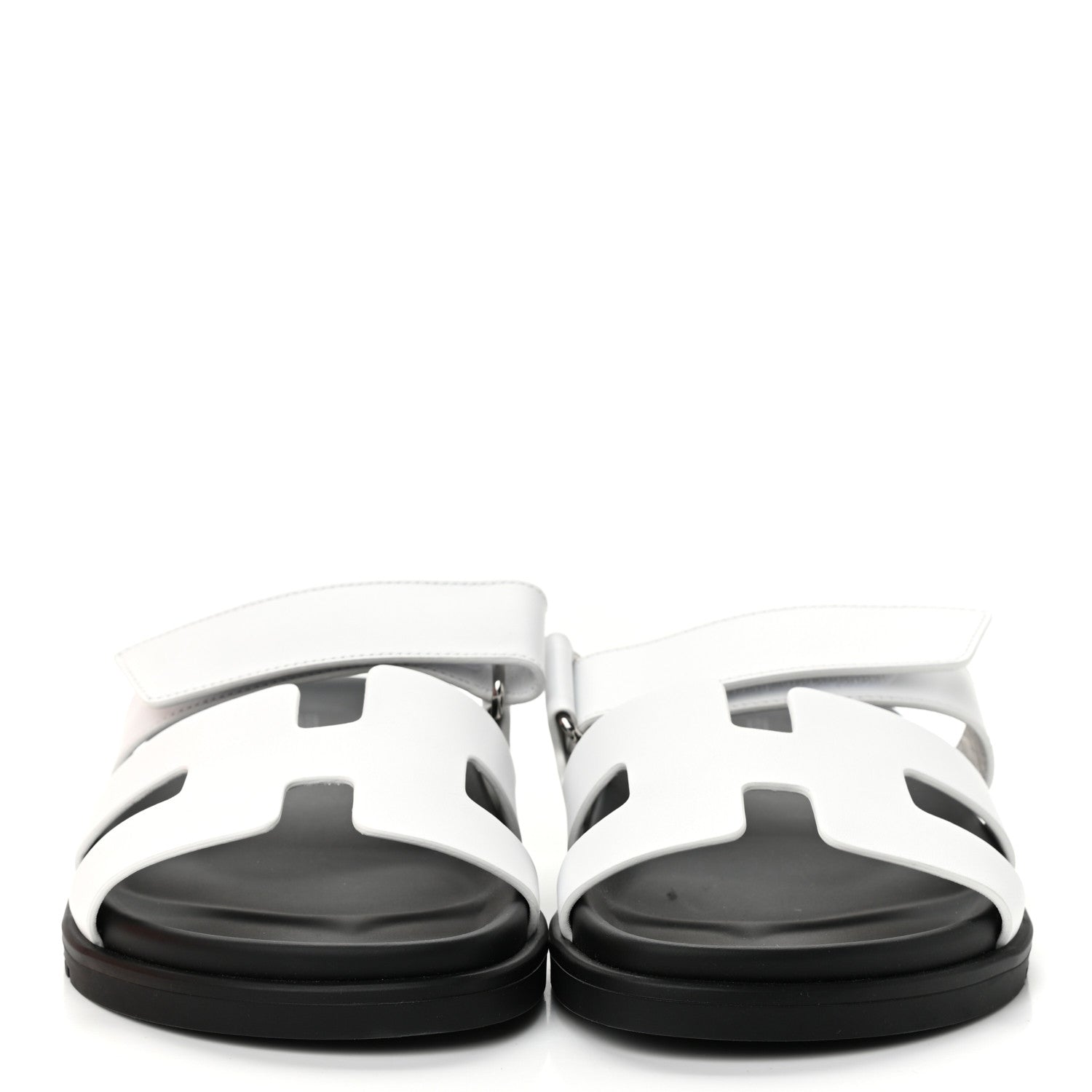 Hermes Calfskin Womens Chypre Sandals 39 White 2 of 9