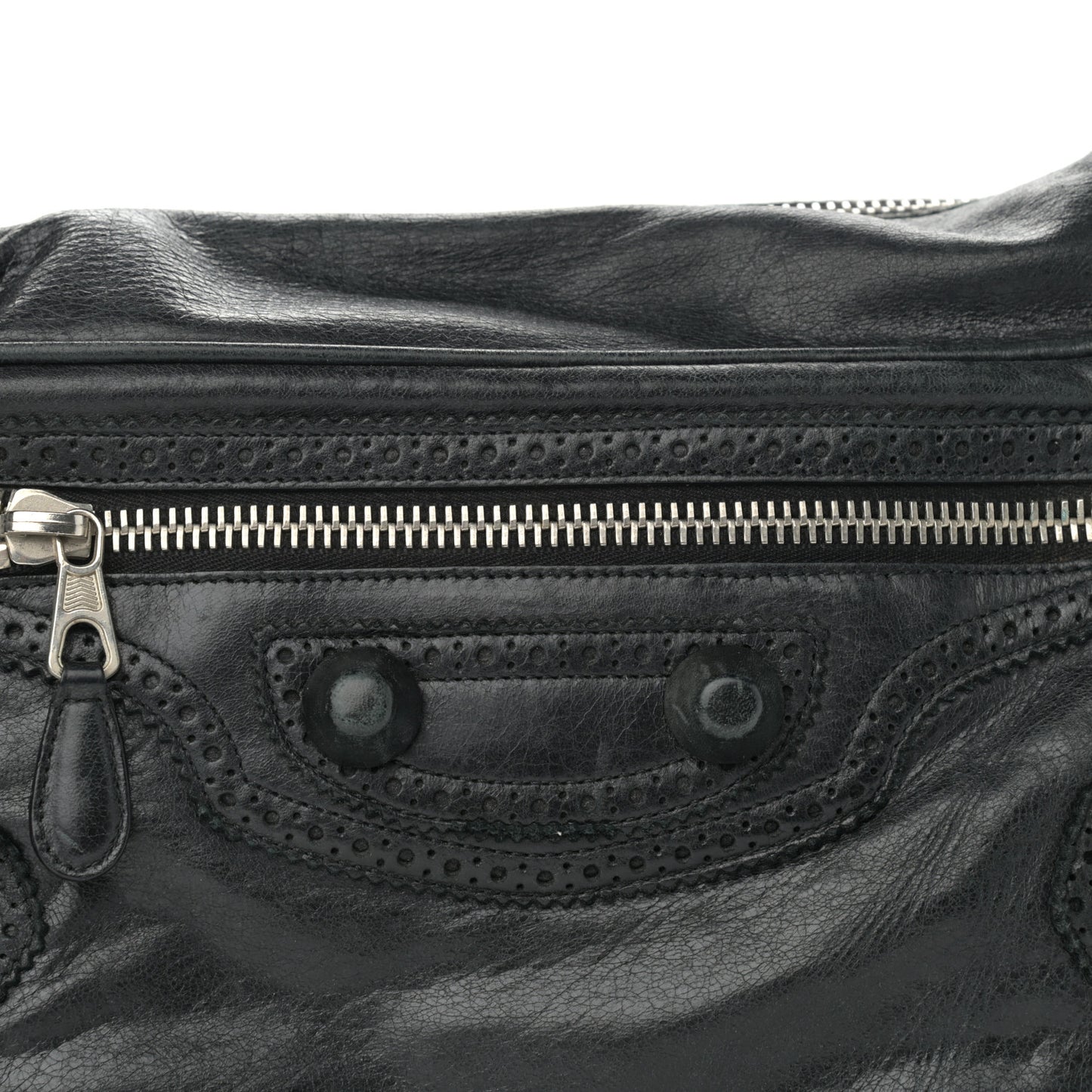 Agneau Giant Brogues Hardware Club Hobo Black