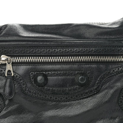 Balenciaga Agneau Giant Brogues Hardware Club Hobo Black 8 of 15