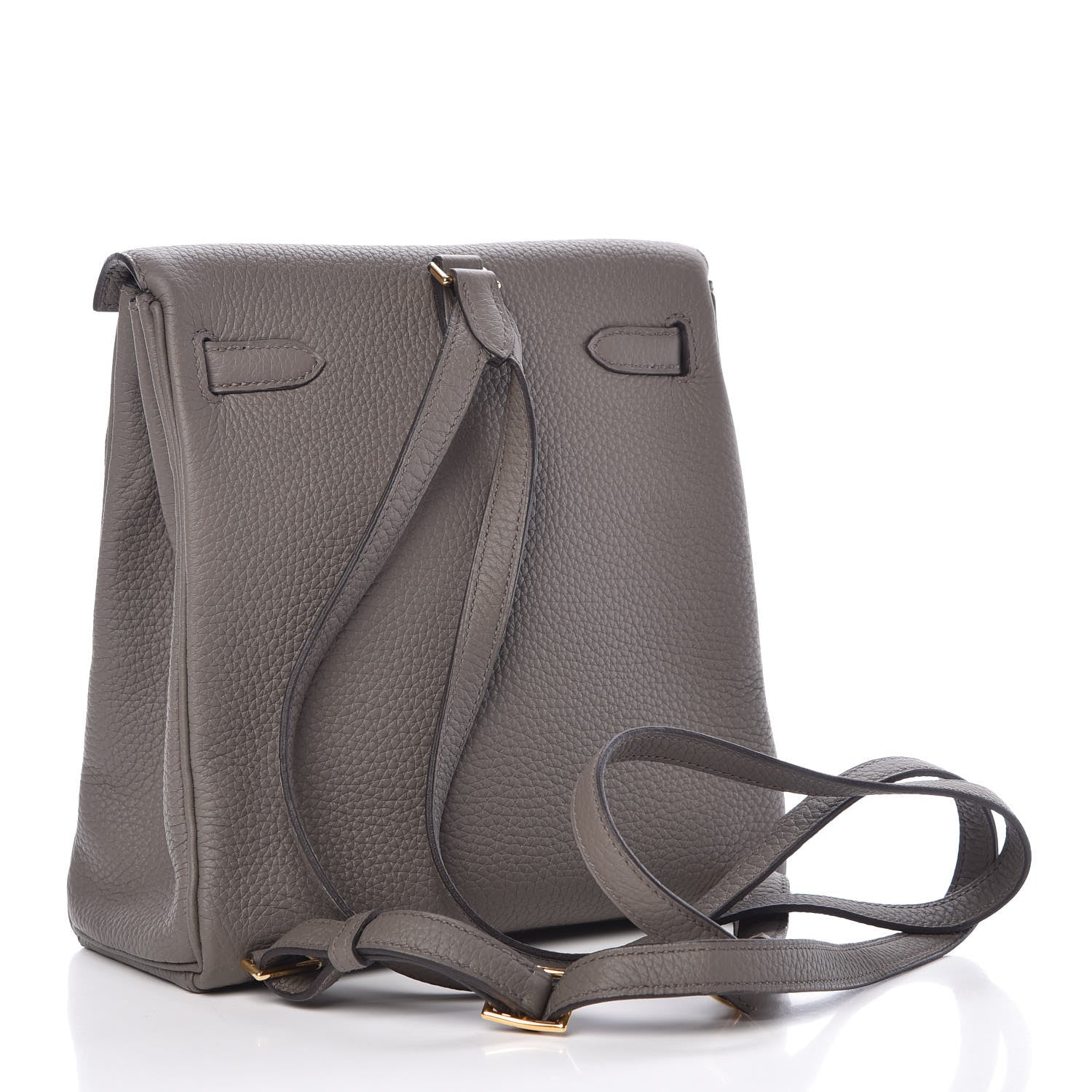 Hermes Taurillon Clemence Kelly Ado Backpack Etain 3 of 26