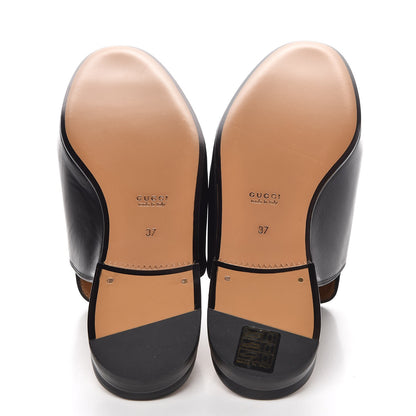 Gucci Calfskin Womens Princetown Slippers 37 Black 8 of 10