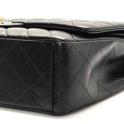Chanel Lambskin Quilted Maxi Double Flap Black 9 of 10
