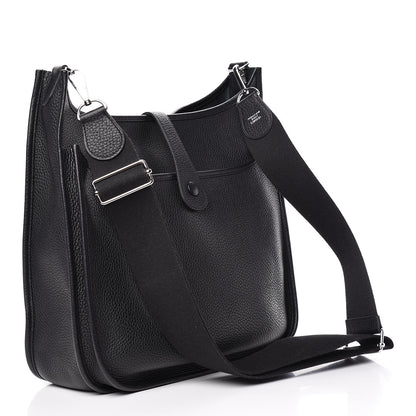 Hermes Taurillon Clemence Evelyne III GM Black 3 of 10