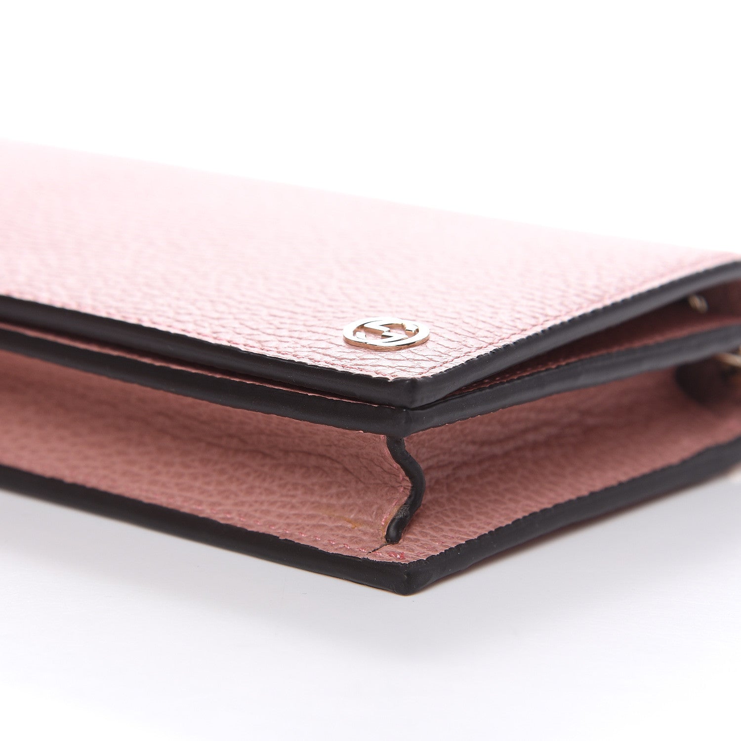 Gucci Dollar Calfskin Medium Betty Chain Wallet Soft Pink 8 of 9