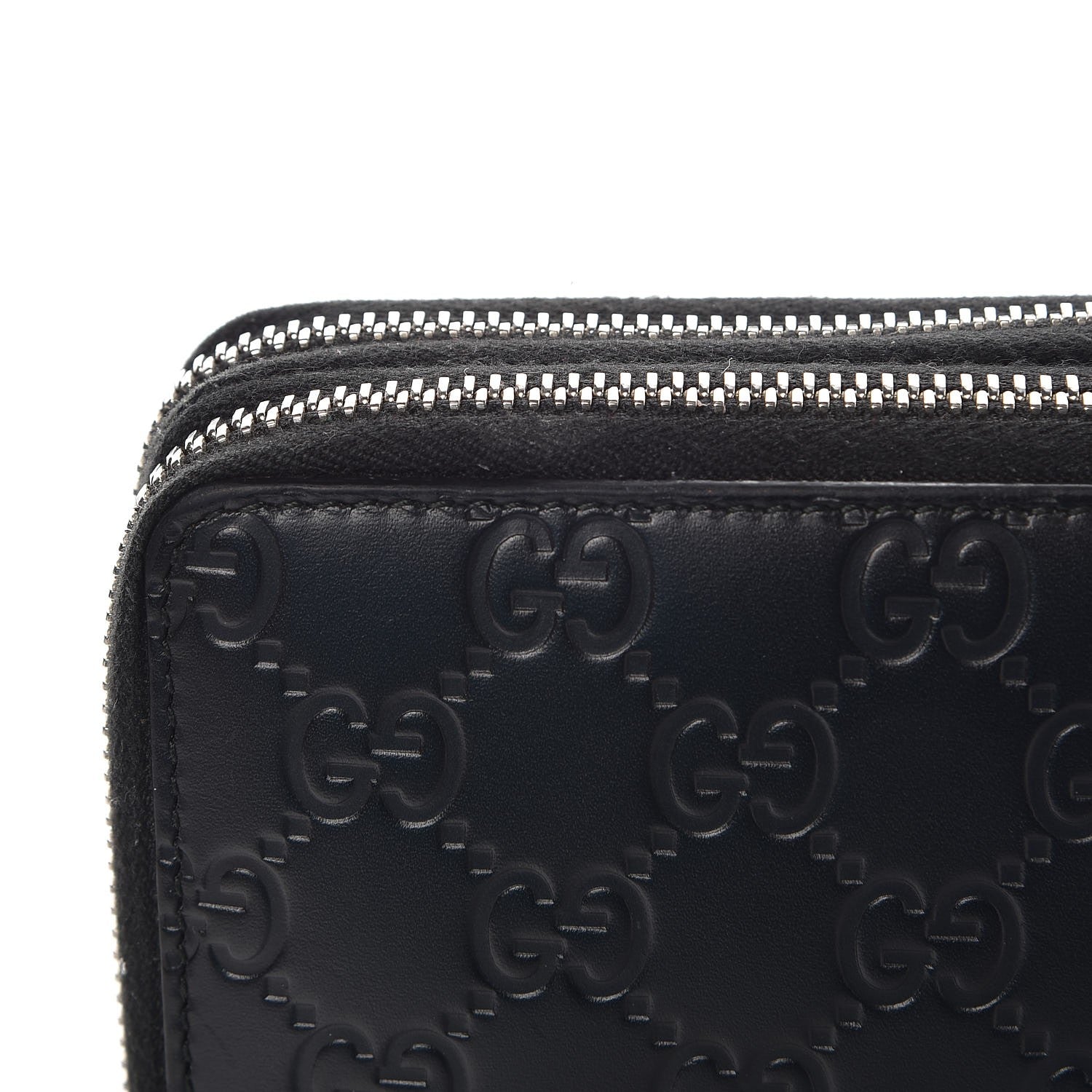 Gucci Guccissima Signature Travel Document Case Black 11 of 12