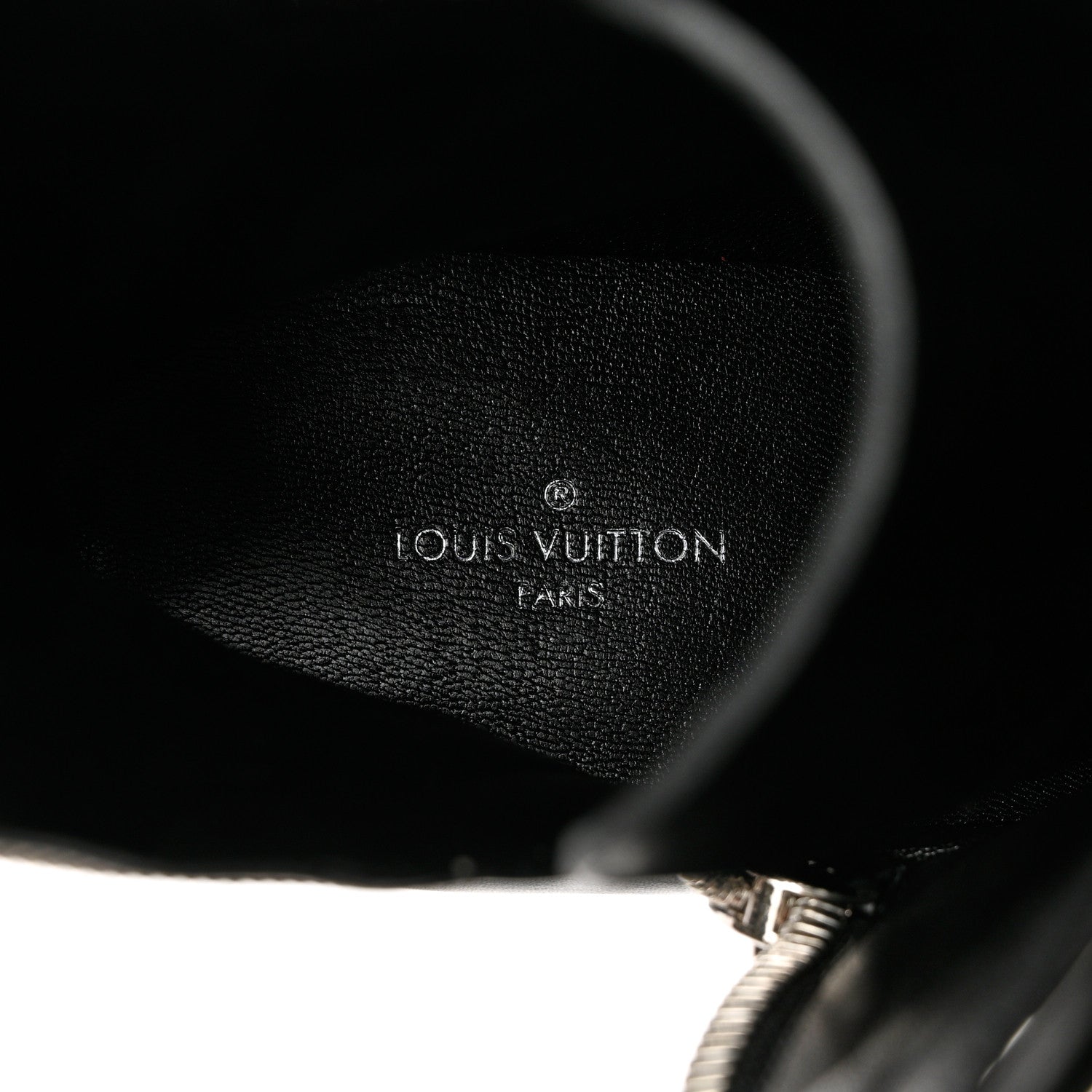 Louis Vuitton Calfskin Monogram Jumble Flat Ankle Boots 38.5 Black 7 of 10