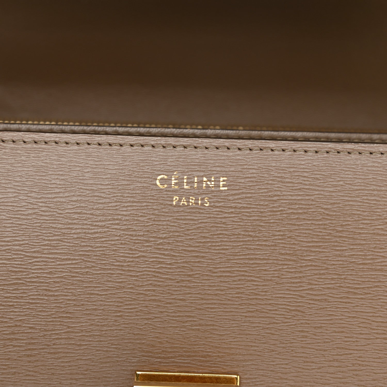 Celine Liege Calfskin Medium Classic Box Flap Bag Taupe 6 of 12