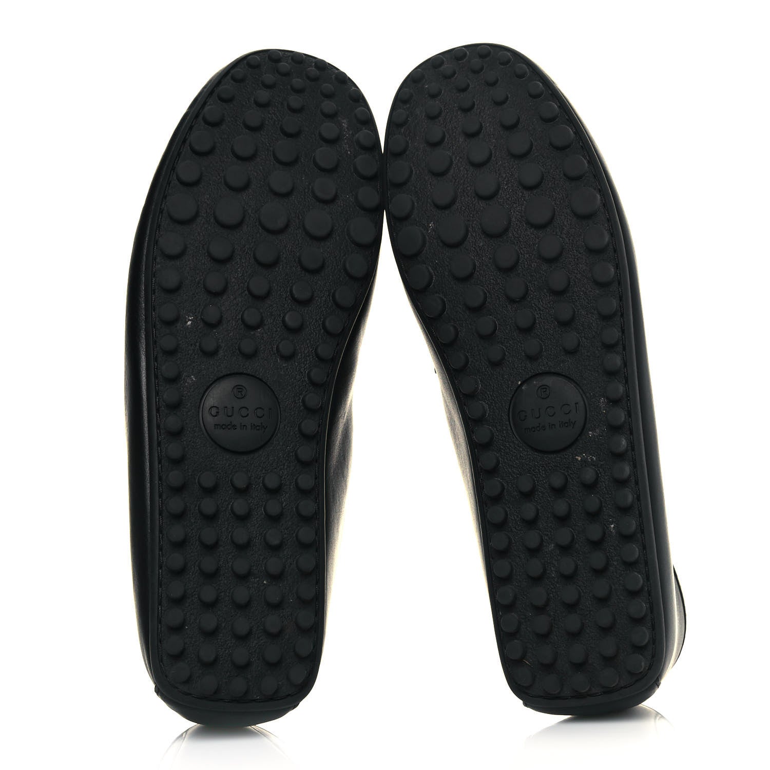 Gucci Miro Soft Calfskin Web Mens Horsebit Driver Loafers 9 Black 5 of 8