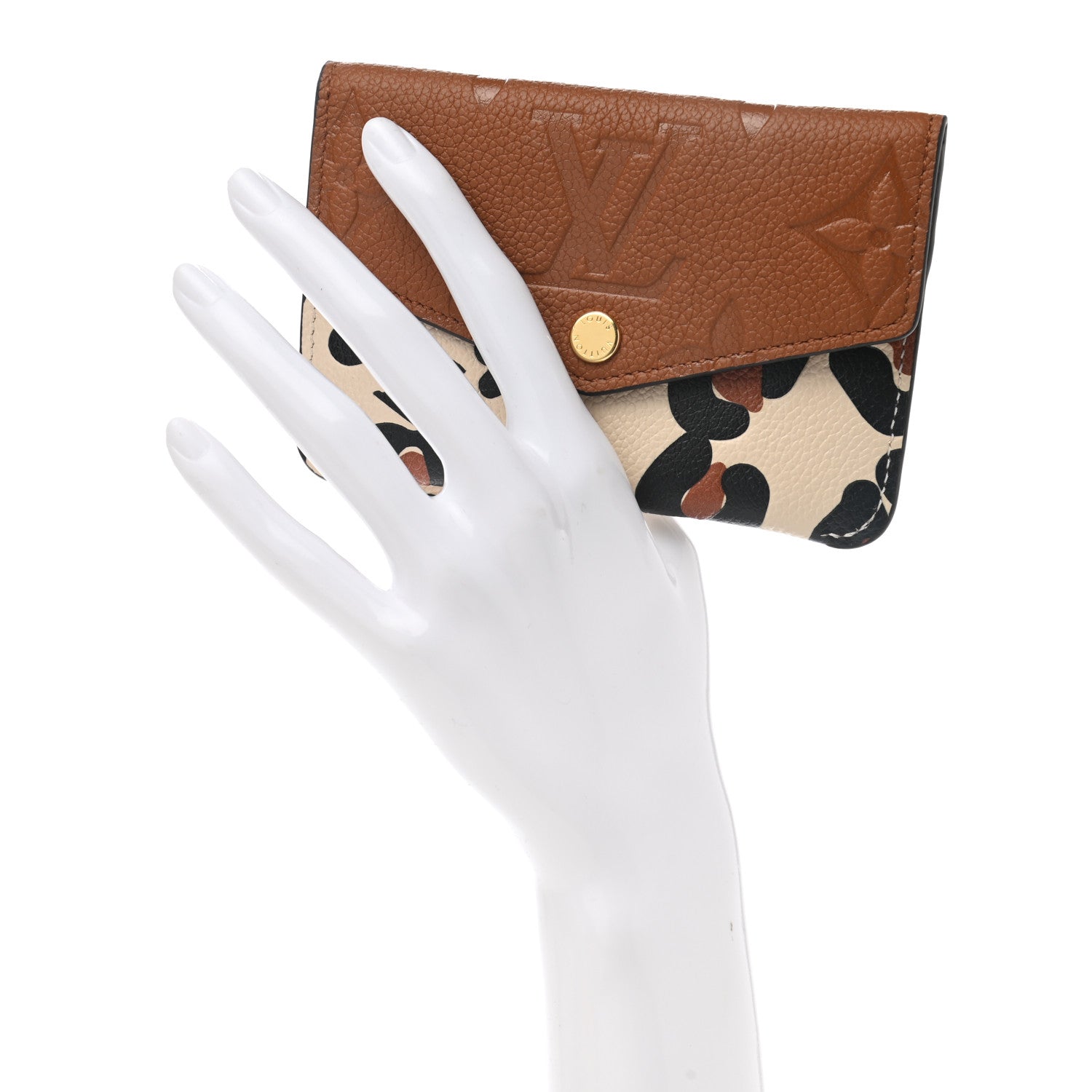 Louis Vuitton Empreinte Monogram Giant Wild At Heart Key Pouch Caramel 2 of 7