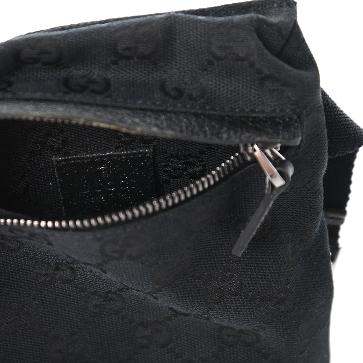 Gucci GG Monogram Double Pocket Belt Bag Black 8 of 10