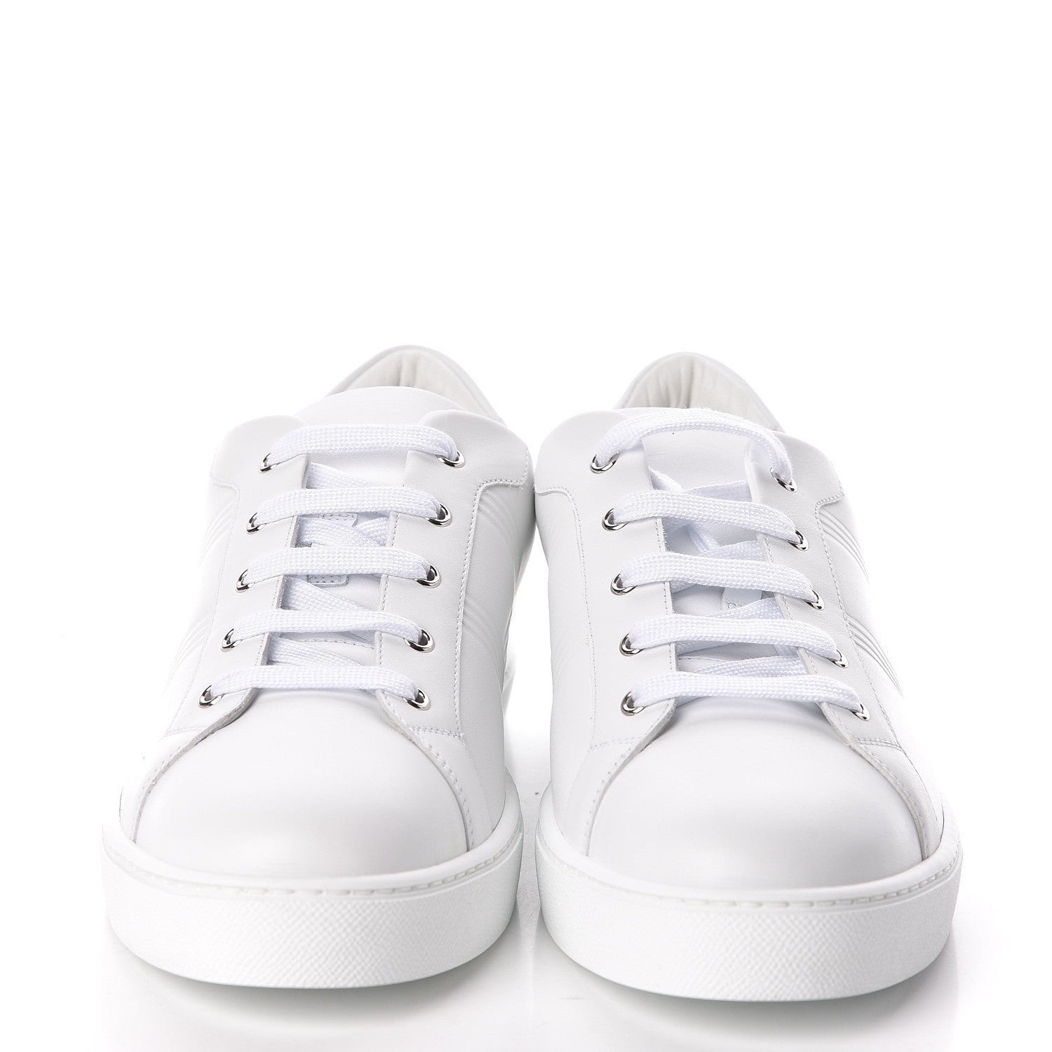 Hermes Calfskin Mens Advantage Sneakers 45 White 2 of 7
