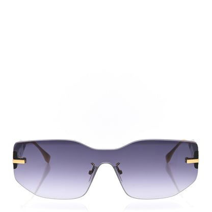 Fendi Metal Fendigraphy Shield Sunglasses FE 40066/U Shiny Endura Gold 2 of 7