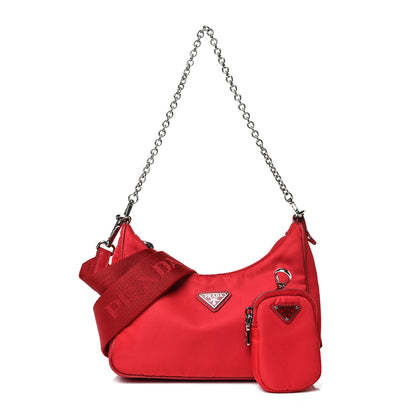 Prada Nylon Re-Edition 2005 Shoulder Bag Rosso 1 of 22