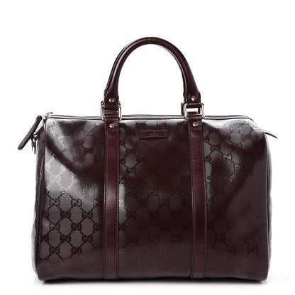Gucci Imprime Monogram Medium Boston Bordeaux 1 of 7