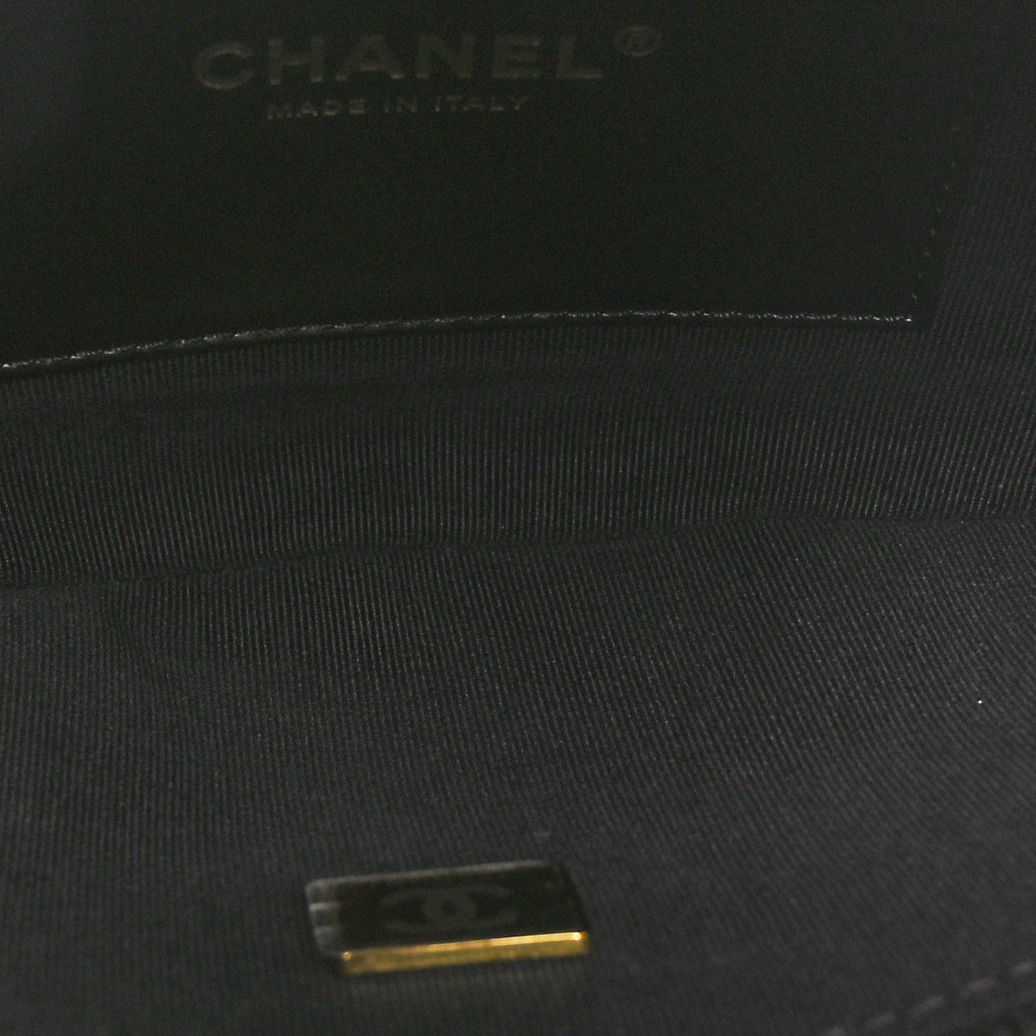 Chanel Lambskin Enamel Quilted Waist Bag Black 5 of 10